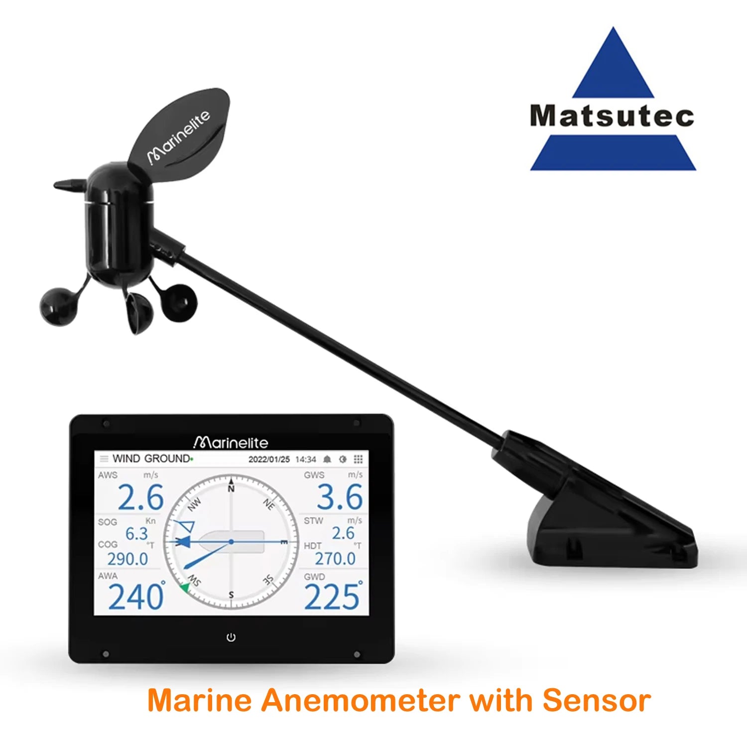 Matsutec Marine Mi9000P Wind Vane and NMEA Anemometer by Matsutec