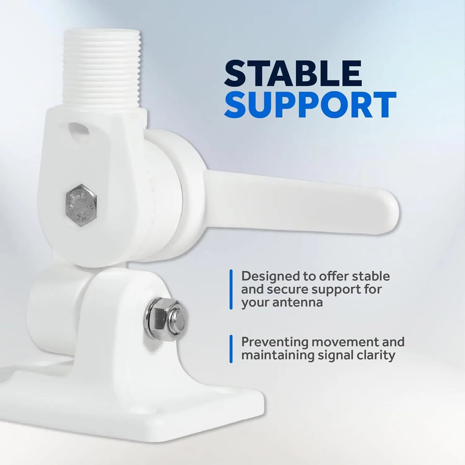 Ship Antenna Base VHF Ratchet Mount for Marine Use by Marine