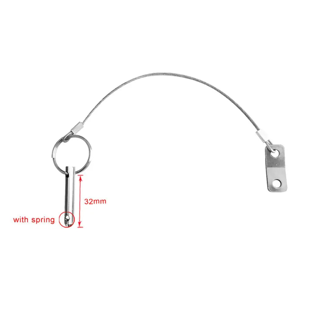 316 Stainless Steel Quick Release Ball Pin Lanyard by Unbranded