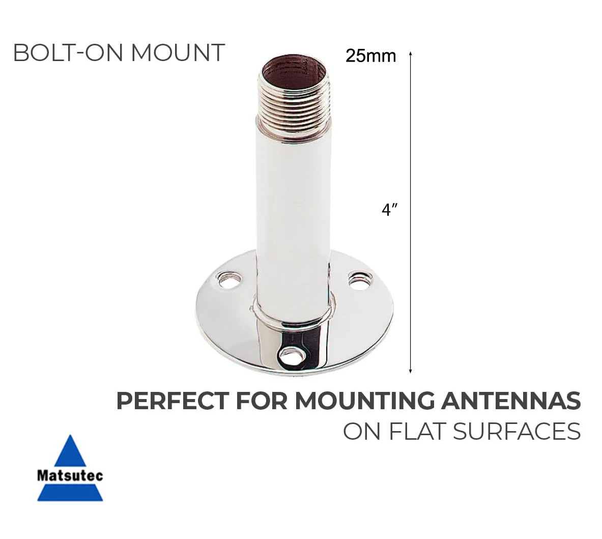 Matsutec Marine VHF Antenna Mounts Adjustable Base VHF Antenna Mount f