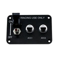 Car Marine Boat 12V 3 Gang Toggle Switches Control Panel Carbon Fiber 