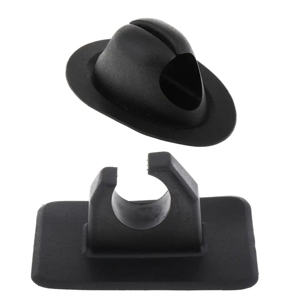 Kayak Paddle Holder Oar Clamp Clip PVC by Unbranded