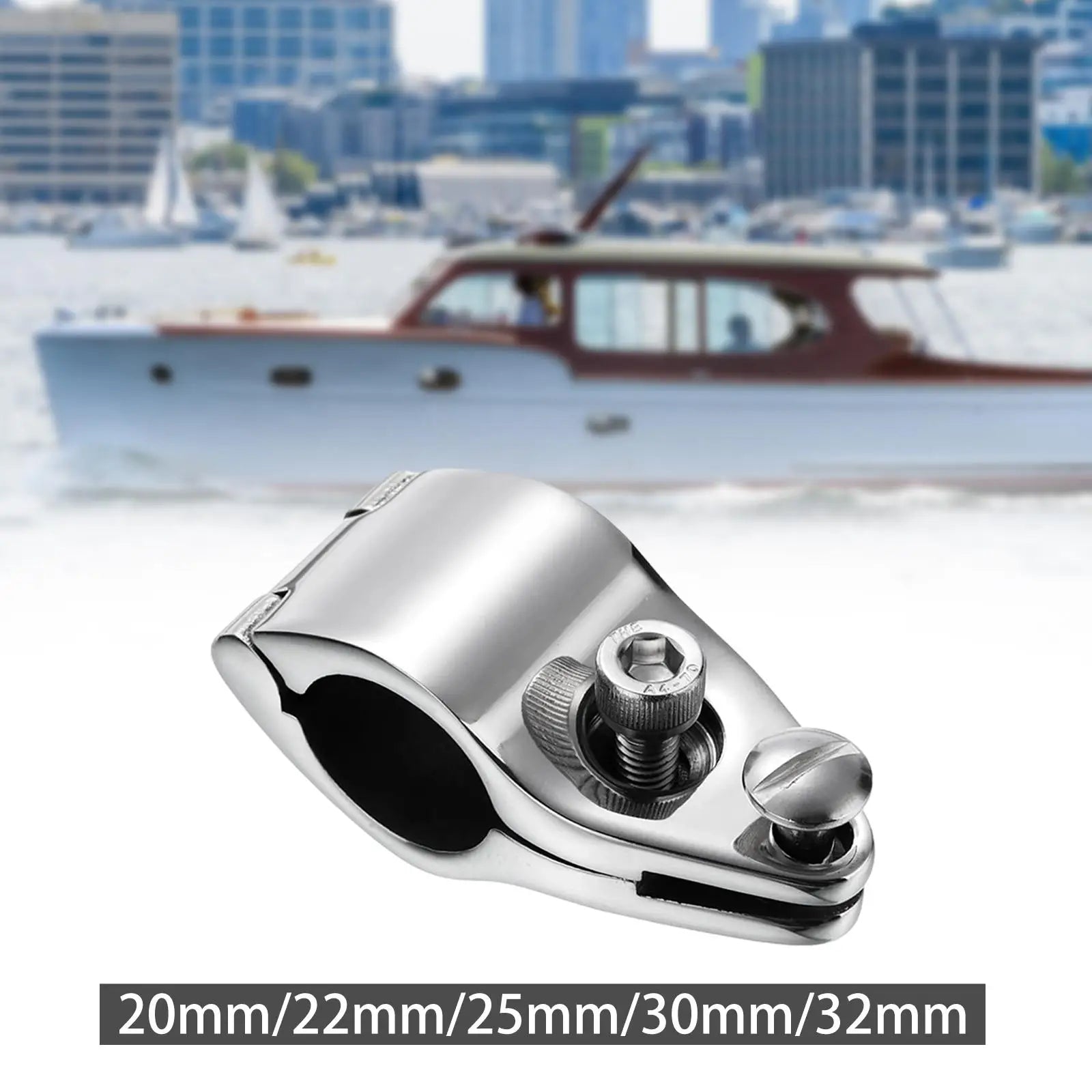 Stainless Steel Bimini Top Jaw Slide Clamp by Unbranded