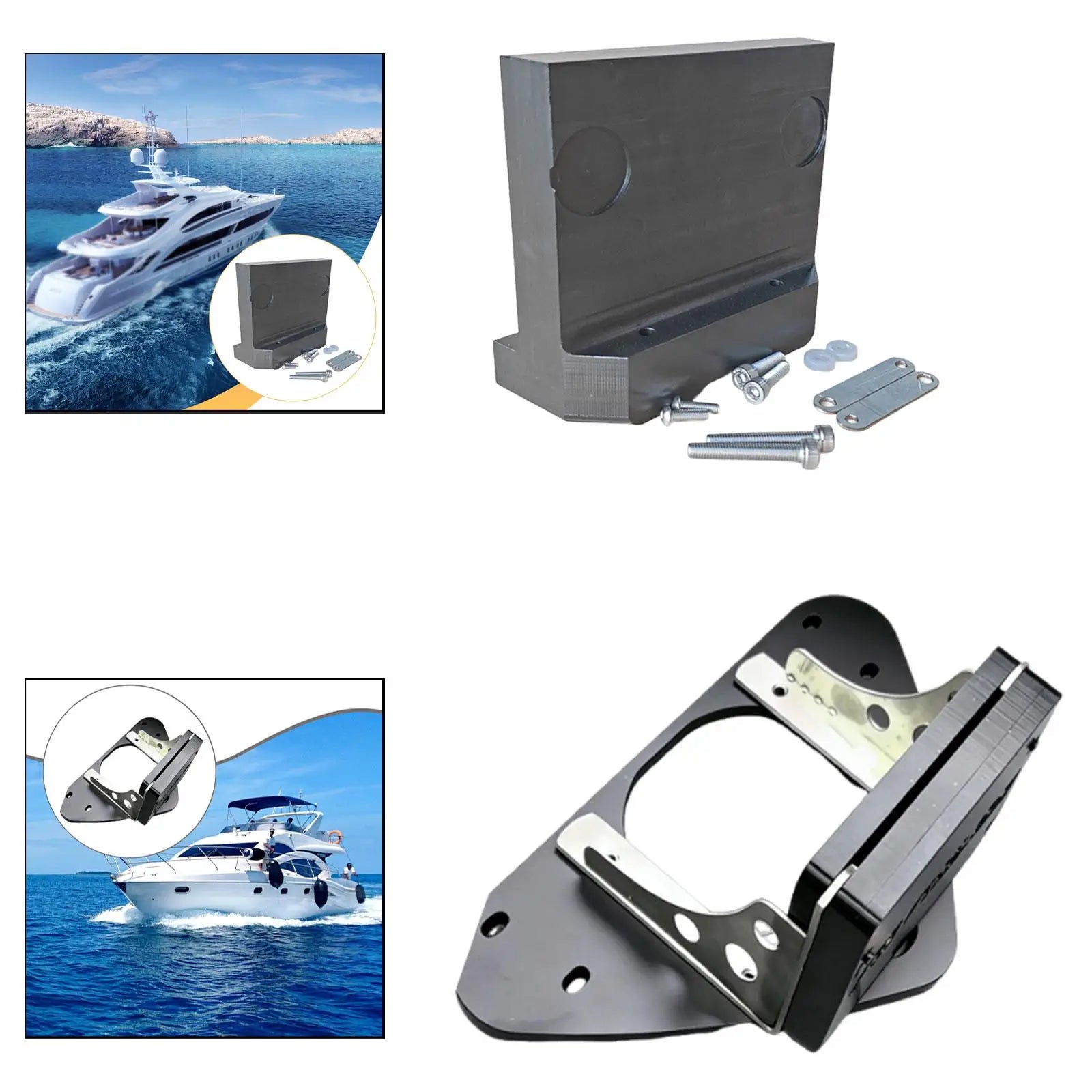 Detachable Plastic Trolling Motor Mount Bracket by Unbranded