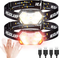 9 Led Strong Light Headlamp USB Rechageable Motion Sensor Headlight Portable Fis
