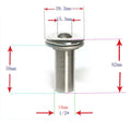 Boat Thru Hull Fitting Stainless Steel Connector by Unbranded