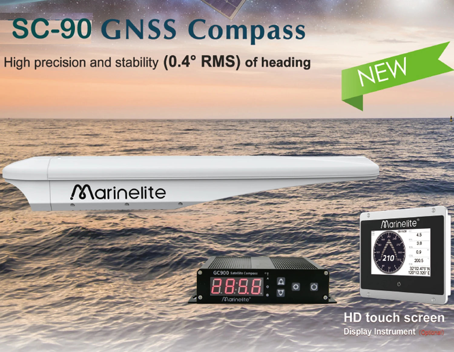 Gnss Compass Satellite Marine GPS Navigator SC-90 by Gnss