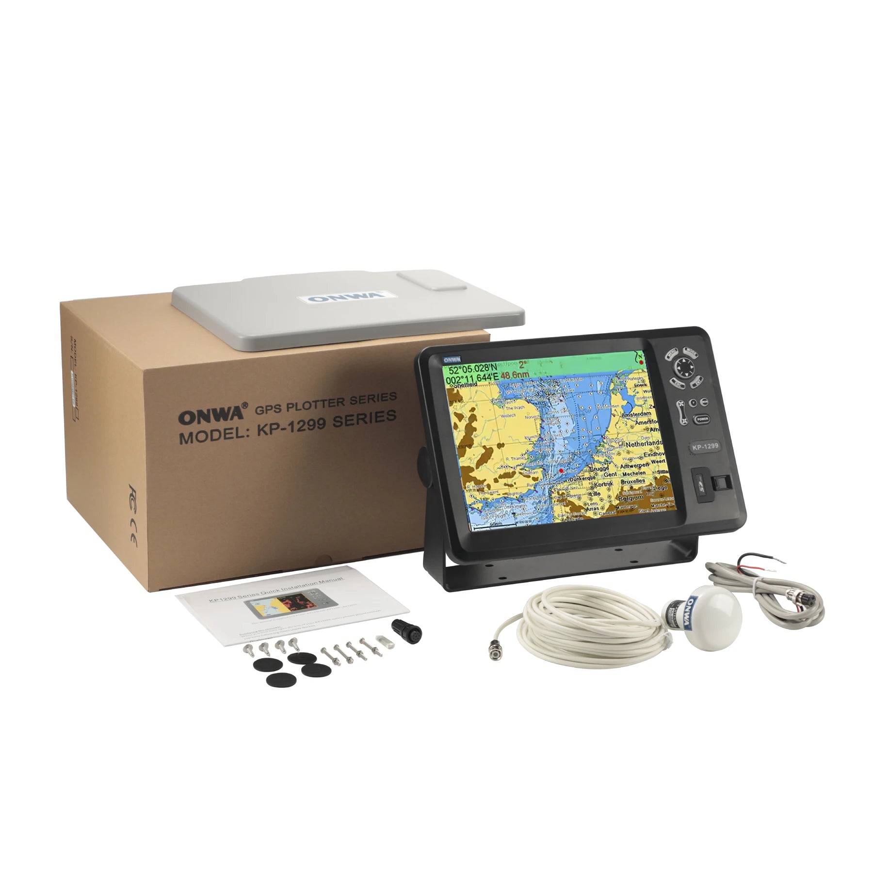 KP-1299 ONWA KP-1299 12.1-inch GPS Chart Plotter (Expandable Features)