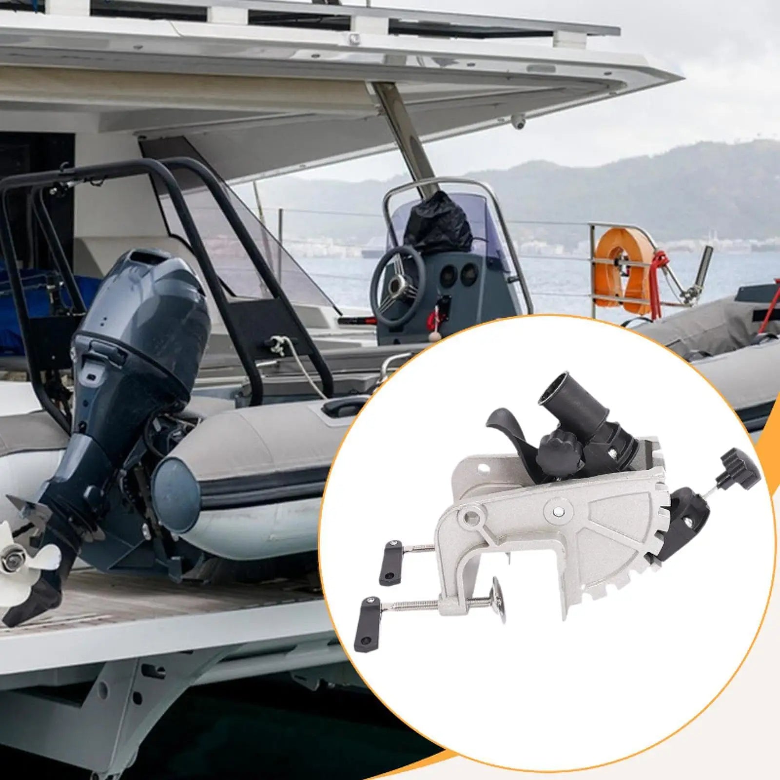 Boat Motor Bracket Heavy Duty Engine Mounting Accessory Repair Parts A