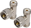 UHF PL-259 Adapter Male Plug to Dual UHF Female SO239 Jack 3 Way UHF S