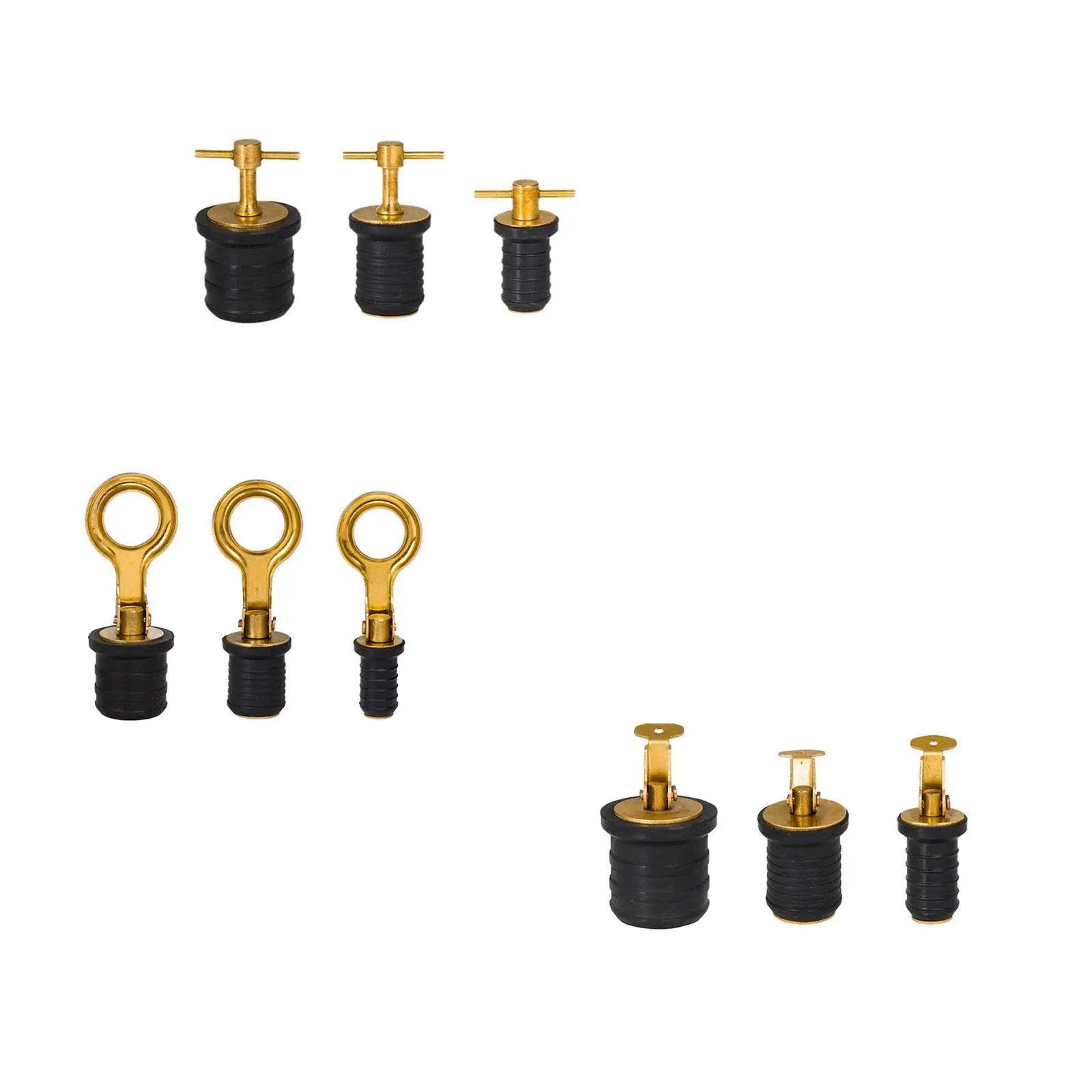 Brass Handle Marine Boat Drain Plug Replacement by Unbranded