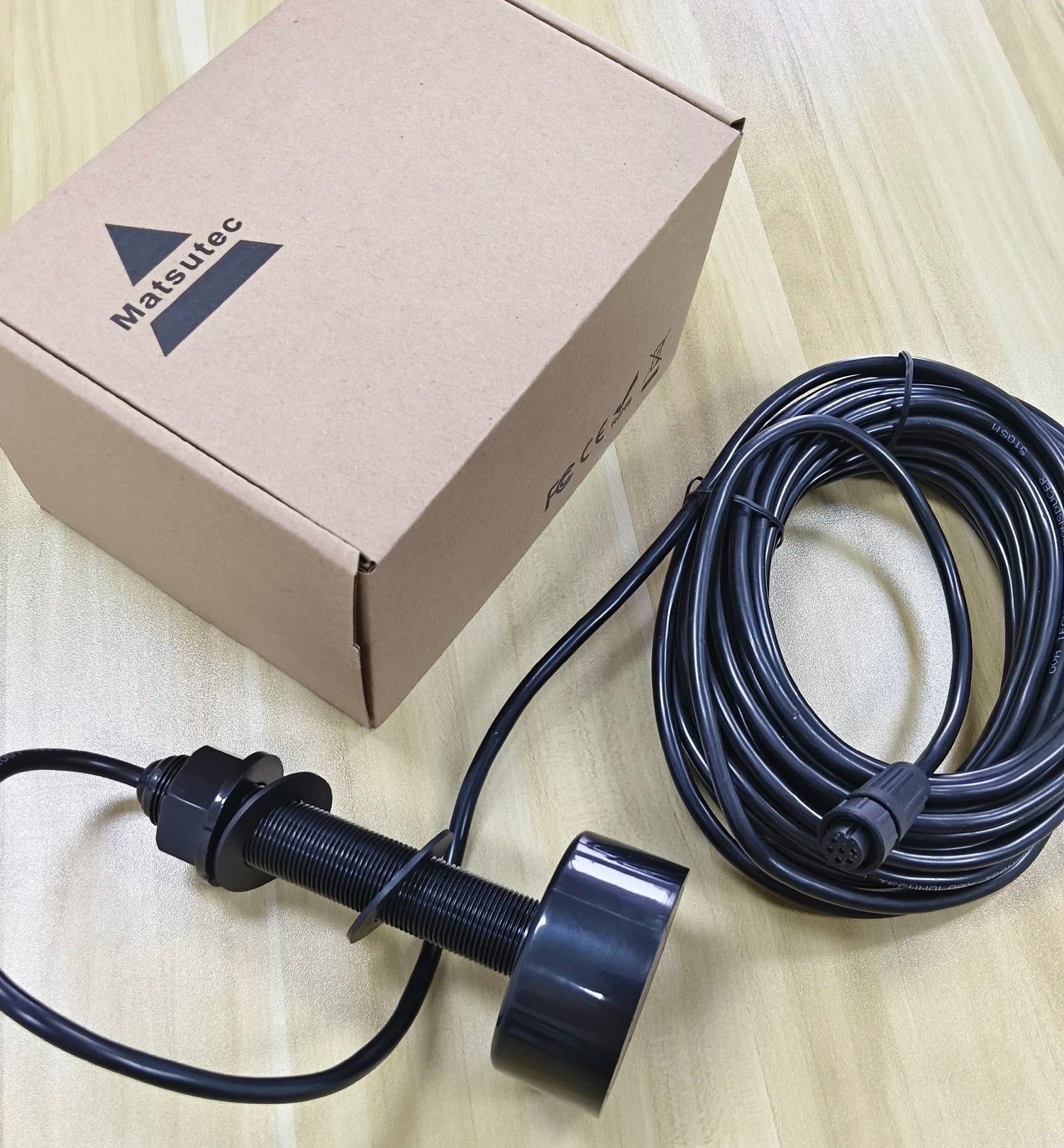 Matsutec TD-28 6Pin Waterproof Sonar Transducer 10M Cable by Matsutec
