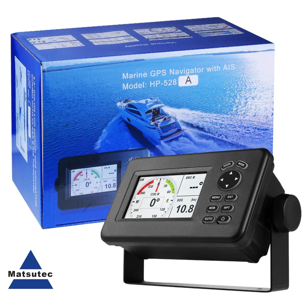 Matsutec HP-528A 4.3-inch Color LCD Chart Plotter Built-in Class B+ AI