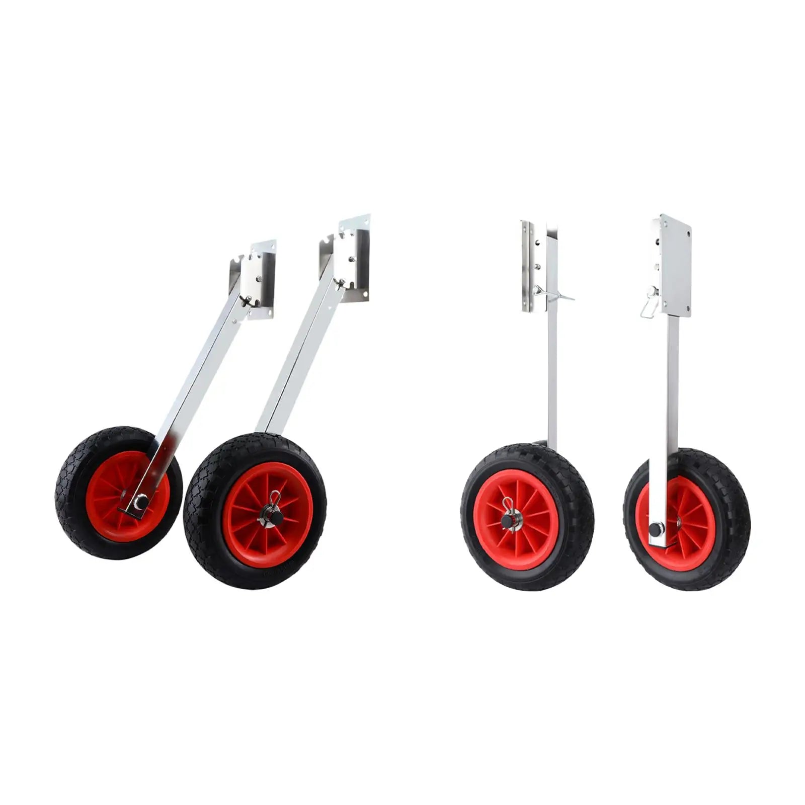 2Pcs Transom Launching Dolly Wheels, 600lbs Loading Capacity Boat Tran