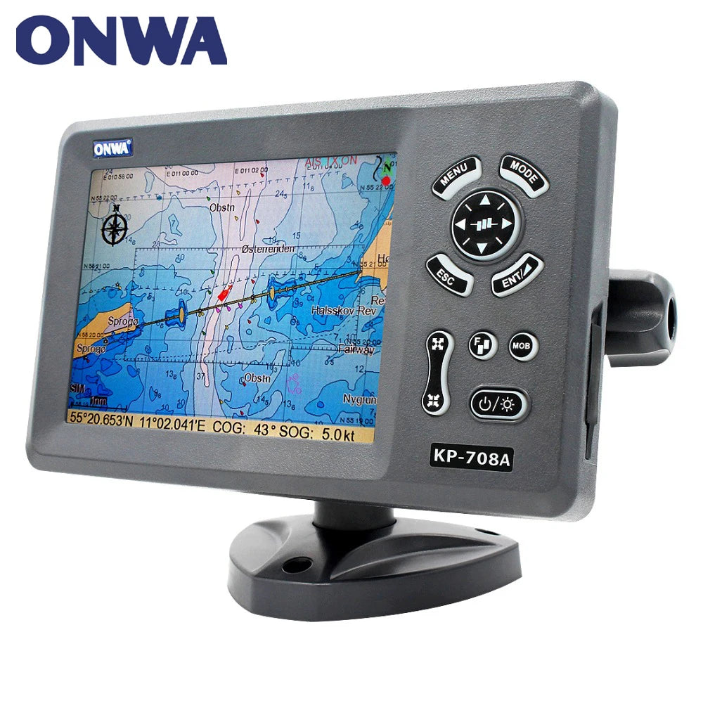 ONWA KM-8 8-Inch Marine GPS Chart Plotter by ONWA