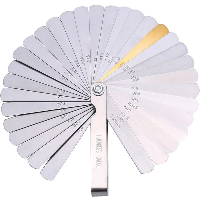 32 Blades Feeler Gauge Set - Stainless Steel Metric/SAE