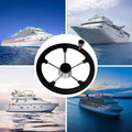 Foam Black Steering Wheel with Knob Skid Proof Marine Console Parts Co