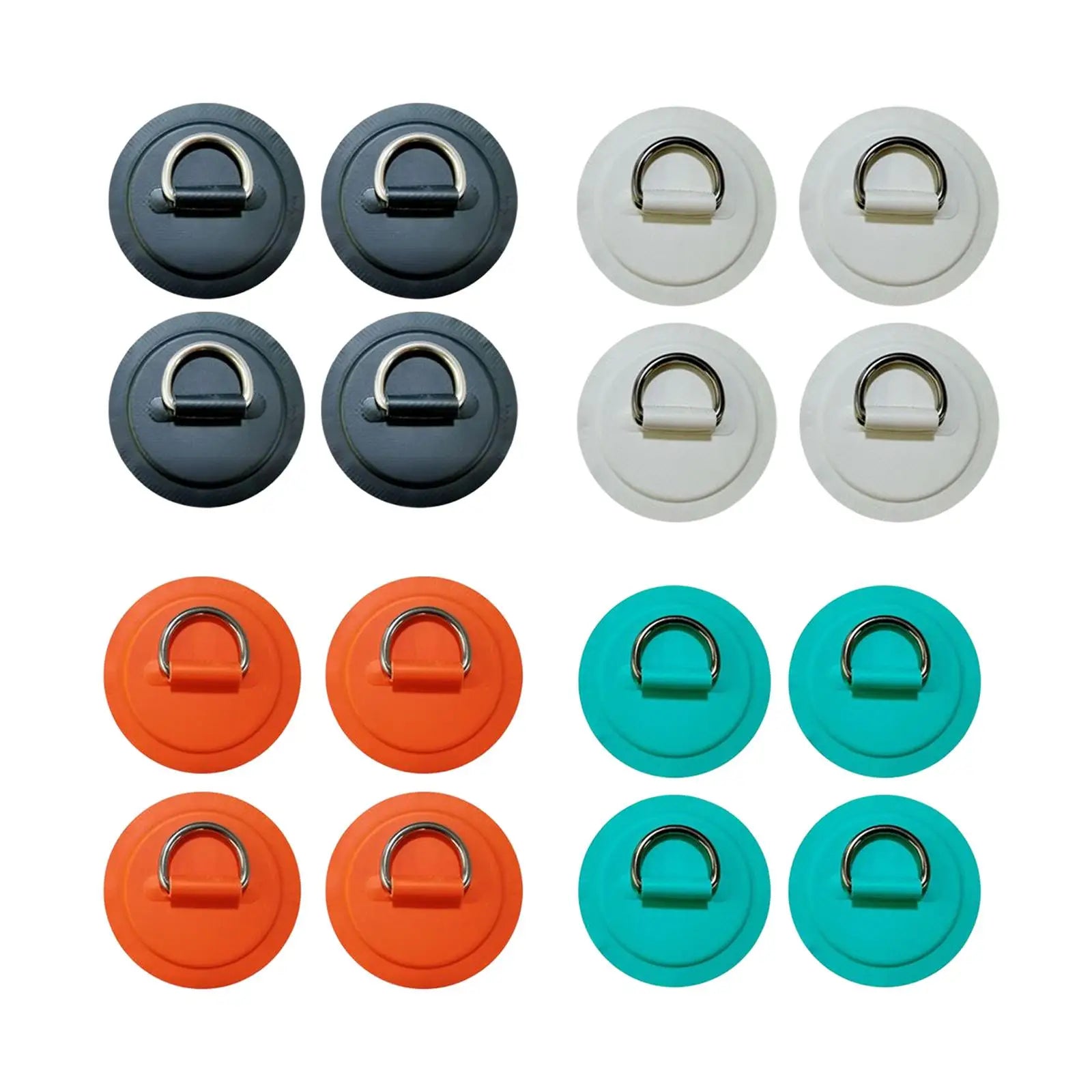 D Ring Patches Fixed Buckle for Canoe Inflatable Boat by Unbranded