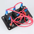 3 Gang Rocker Switch Panel with 10A Fuse by Unbranded