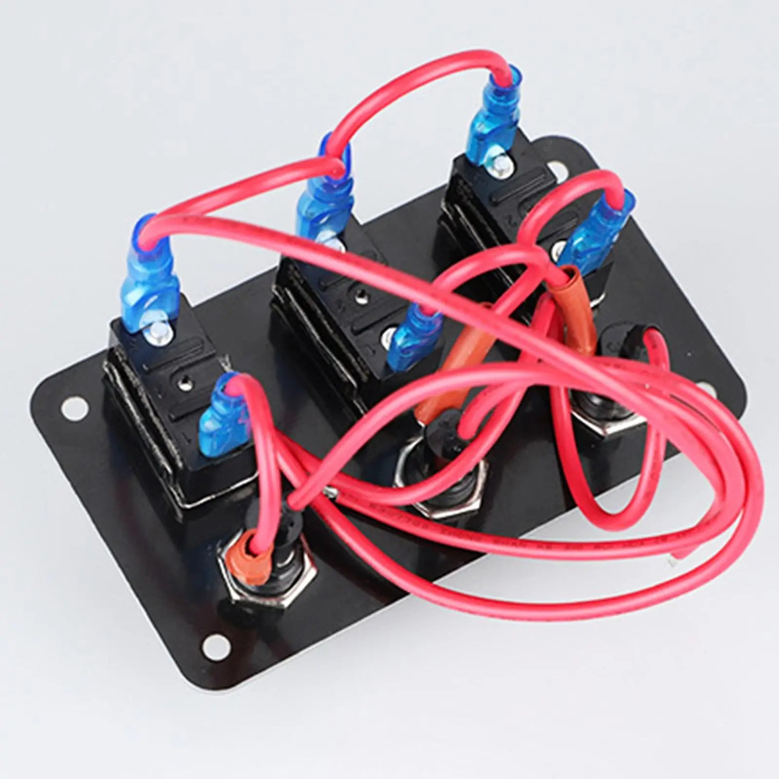 3 Gang Rocker Switch Panel with 10A Fuse by Unbranded