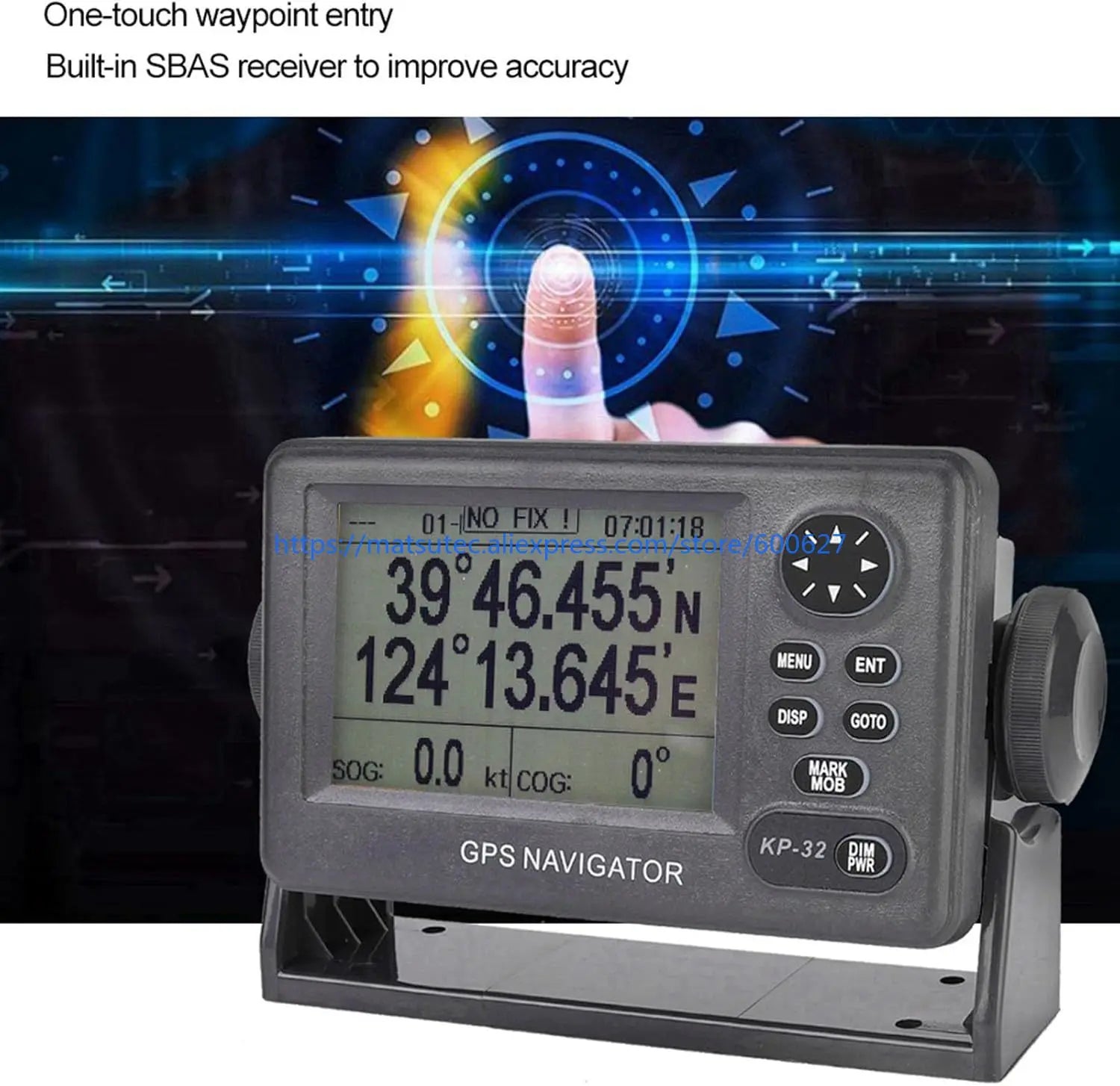 GPS/SBAS Marine Navigator KP-32 4.5-Inch LCD Display GPS Navigation Lo