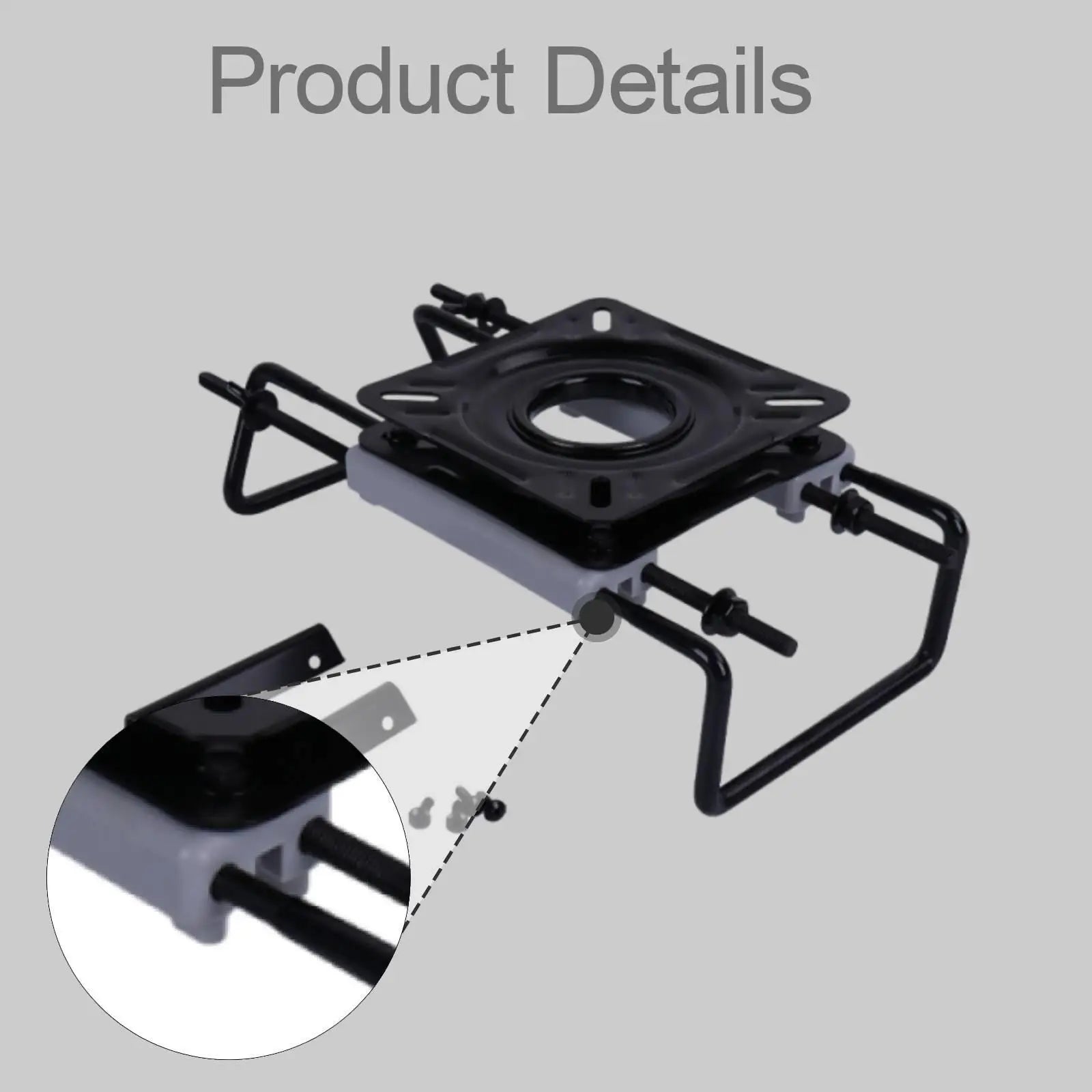 Alloy Steel Boat Seat Swivel Mount Secure Locking Rotatable Pedestal by Unbranded