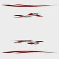 Larson Boat Graphic Decals 05730589 | Senza Red Stickers (Set of 4)Opens in a new window or tab