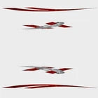 Larson Boat Graphic Decals 05730589 | Senza Red Stickers (Set of 4)Opens in a new window or tab