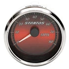 Stratos Boat Speedometer Gauge 7E539R1 | Beede 3 1/4 Inch Silver RedOpens in a new window or tab