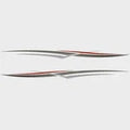 Tracker Boat Decal 176312 / 176311 | Gray Silver 108 x 7 1/2 Inch (Set of 2)Opens in a new window or tab