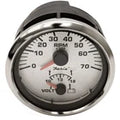 Faria Boat Tach/Volt Multifunction Gauge GTC048A | Lund Spun SliverOpens in a new window or tab