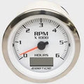 Ebbtide Boat Tachometer Marine Gauge 54711A | Beede Silver White 947354Opens in a new window or tab