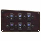 Smoker Craft Boat Dash Switch Panel 68258 | Lights Radio Horn MahoganyOpens in a new window or tab