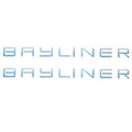 Bayliner Boat Brand Logo Decal | 26 1/4 x 2 Inch Blue Magenta (Pair)Opens in a new window or tab