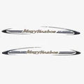Misty Harbor Boat Logo Decals 140502 | Black Stickers (Set of 2)Opens in a new window or tab