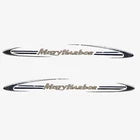 Misty Harbor Boat Logo Decals 140502 | Black Stickers (Set of 2)Opens in a new window or tab