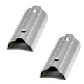 Boat Rub Rail Caps | Center 4 x 1 1/2 Inch Silver Aluminum (Pair)Opens in a new window or tab