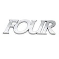 Four Winns Boat Emblem 1309-00016-01 | Chrome Plastic 8 x 2 1/2 InchOpens in a new window or tab
