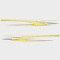 Tracker Boat Graphic Decals  | Yellow Stickers (Set of 2)Opens in a new window or tab