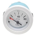 Teleflex Boat Oil Pressure Gauge 67180P | Sportsman Marine White 2 InchOpens in a new window or tab