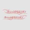 Sears Gamefisher Boat Decals  | Red  22 1/2 Inch (Set)Opens in a new window or tab
