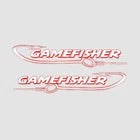 Sears Gamefisher Boat Decals  | Red  22 1/2 Inch (Set)Opens in a new window or tab