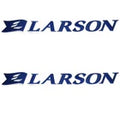 Larson Boat Raised Logo Decals 05727932 | Senza Blue Stickers (Pair)Opens in a new window or tab