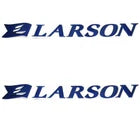 Larson Boat Raised Logo Decals 05727932 | Senza Blue Stickers (Pair)Opens in a new window or tab