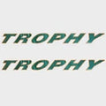 Bayliner Boat Brand Decals | Trophy 44 x 4 1/4 Inch Gold Green (Pair)Opens in a new window or tab