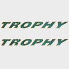 Bayliner Boat Brand Decals | Trophy 44 x 4 1/4 Inch Gold Green (Pair)Opens in a new window or tab