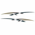 Rinker Boat Graphic Decals | Captiva Teal Bronze Stickers (Set of 2)Opens in a new window or tab