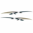 Rinker Boat Graphic Decals | Captiva Teal Bronze Stickers (Set of 2)Opens in a new window or tab