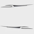Fincraft Boat Graphic Decals 140764-01 | White Black Stickers (Set of 2)Opens in a new window or tab