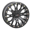 SYSTEM 3 Sb4 Bl Wheel 15x7 4+3 +15mm Beadlock Matte Black for Polaris RZROpens in a new window or tab